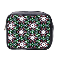 Stained Glass Pattern Church Window Mini Toiletries Bag (two Sides) by Pakrebo