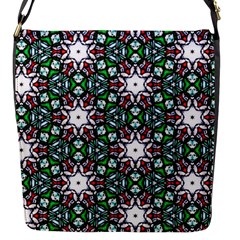 Stained Glass Pattern Church Window Flap Closure Messenger Bag (s) by Pakrebo