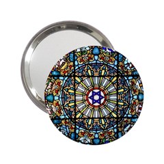 Vitrage Stained Glass Church Window 2 25  Handbag Mirrors