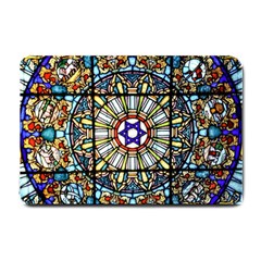 Vitrage Stained Glass Church Window Small Doormat  by Pakrebo