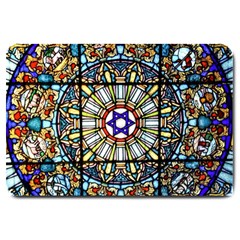 Vitrage Stained Glass Church Window Large Doormat  by Pakrebo