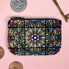 Vitrage Stained Glass Church Window Mini Coin Purse by Pakrebo