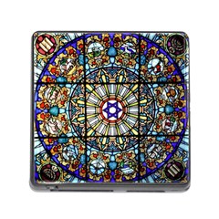 Vitrage Stained Glass Church Window Memory Card Reader (square 5 Slot) by Pakrebo