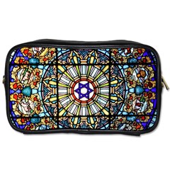 Vitrage Stained Glass Church Window Toiletries Bag (two Sides) by Pakrebo