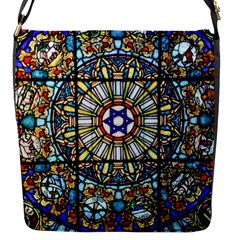 Vitrage Stained Glass Church Window Flap Closure Messenger Bag (s) by Pakrebo