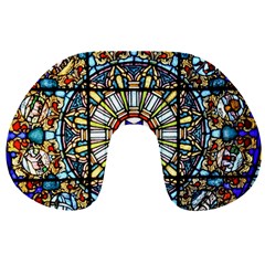 Vitrage Stained Glass Church Window Travel Neck Pillows by Pakrebo