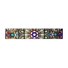 Vitrage Stained Glass Church Window Flano Scarf (mini) by Pakrebo