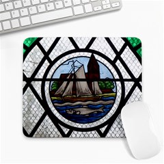 Window Image Stained Glass Large Mousepads by Pakrebo