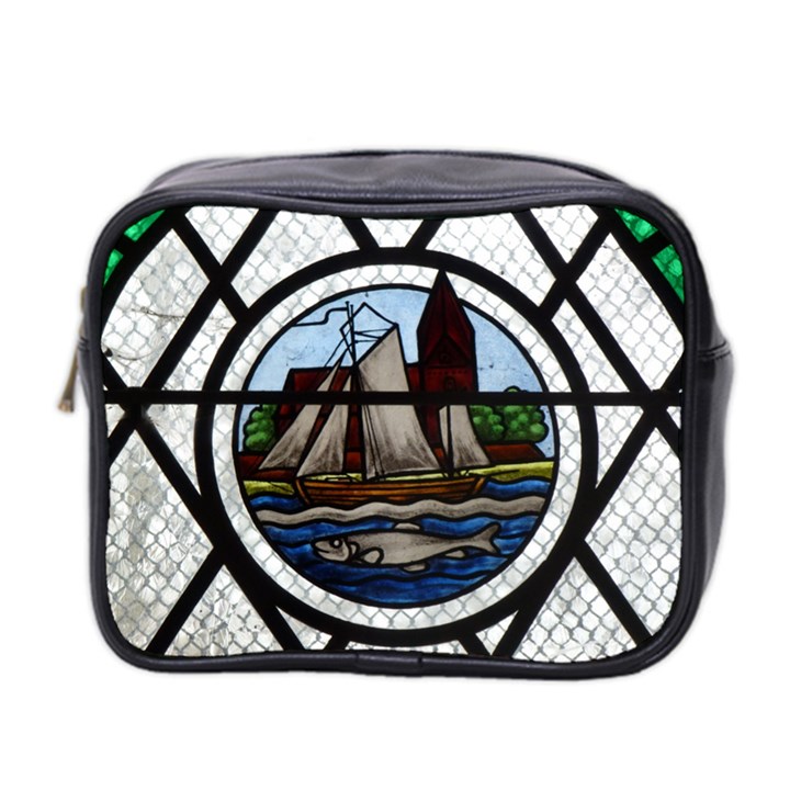 Window Image Stained Glass Mini Toiletries Bag (Two Sides)