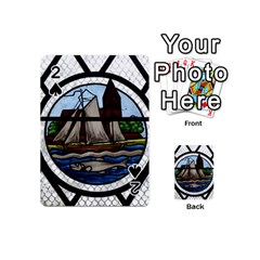 Window Image Stained Glass Playing Cards 54 (mini) by Pakrebo