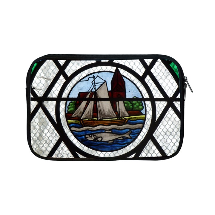 Window Image Stained Glass Apple iPad Mini Zipper Cases