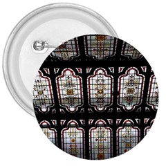 Stained Glass Window Repeat 3  Buttons by Pakrebo