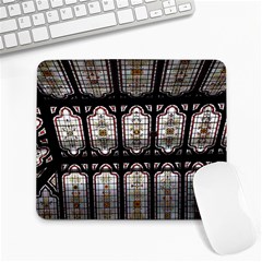 Stained Glass Window Repeat Large Mousepads by Pakrebo