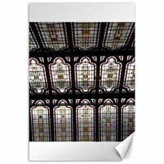 Stained Glass Window Repeat Canvas 24  X 36  by Pakrebo