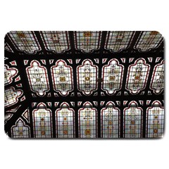 Stained Glass Window Repeat Large Doormat  by Pakrebo