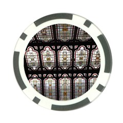 Stained Glass Window Repeat Poker Chip Card Guard by Pakrebo