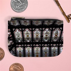 Stained Glass Window Repeat Mini Coin Purse by Pakrebo