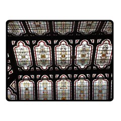 Stained Glass Window Repeat Fleece Blanket (small) by Pakrebo