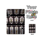 Stained Glass Window Repeat Playing Cards 54 (Mini) Front - Spade3