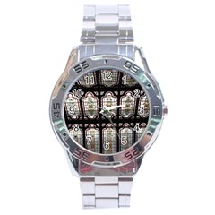 Stained Glass Window Repeat Stainless Steel Analogue Watch by Pakrebo