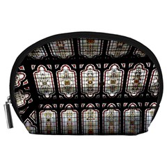 Stained Glass Window Repeat Accessory Pouch (large) by Pakrebo