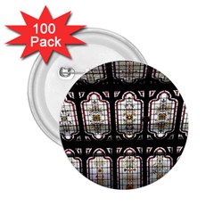 Window Image Stained Glass 2 25  Buttons (100 Pack)  by Pakrebo