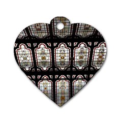 Window Image Stained Glass Dog Tag Heart (one Side) by Pakrebo