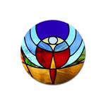 Church Window Glass Tiffany Magnet 3  (Round) Front