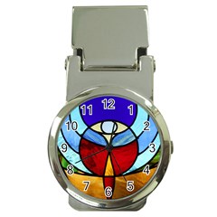 Church Window Glass Tiffany Money Clip Watches by Pakrebo