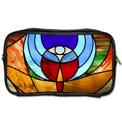 Church Window Glass Tiffany Toiletries Bag (two Sides) by Pakrebo