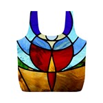 Church Window Glass Tiffany Full Print Recycle Bag (M) Front