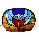 Church Window Glass Tiffany Accessory Pouch (Medium) Back