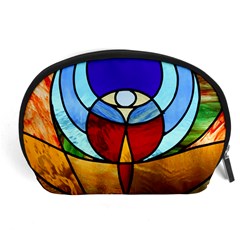 Church Window Glass Tiffany Accessory Pouch (large) by Pakrebo