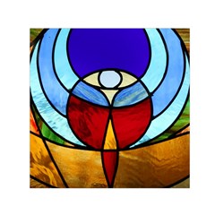 Church Window Glass Tiffany Small Satin Scarf (square) by Pakrebo