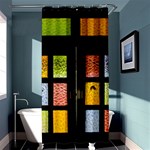 Window Stained Glass Glass Colors Shower Curtain 36  x 72  (Stall)  Curtain(36 X72 ) - 33.26 x66.24  Curtain(36 X72 )