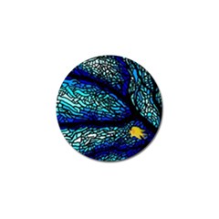 Sea Fans Diving Coral Stained Glass Golf Ball Marker (10 Pack) by Pakrebo