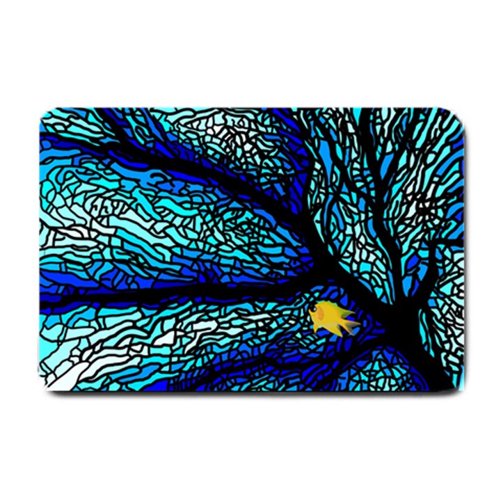 Sea Fans Diving Coral Stained Glass Small Doormat 