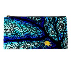 Sea Fans Diving Coral Stained Glass Pencil Cases by Pakrebo