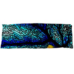 Sea Fans Diving Coral Stained Glass Body Pillow Case (dakimakura) by Pakrebo