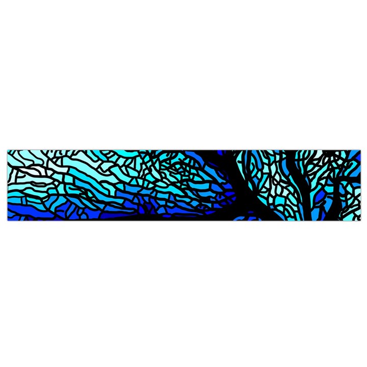 Sea Fans Diving Coral Stained Glass Small Flano Scarf