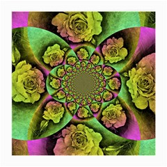 Rose Painted Kaleidoscope Colorful Medium Glasses Cloth by Pakrebo