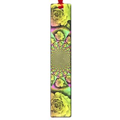 Rose Painted Kaleidoscope Colorful Large Book Marks by Pakrebo