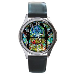 Church Church Window Window Round Metal Watch by Pakrebo