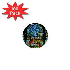 Church Church Window Window 1  Mini Buttons (100 Pack)  by Pakrebo