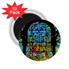 Church Church Window Window 2 25  Magnets (10 Pack)  by Pakrebo