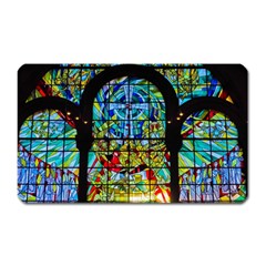 Church Church Window Window Magnet (rectangular) by Pakrebo