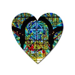 Church Church Window Window Heart Magnet by Pakrebo