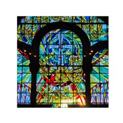 Church Church Window Window Small Satin Scarf (square) by Pakrebo