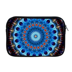 Rose Kaleidoscope Art Pattern Apple Macbook Pro 17  Zipper Case by Pakrebo