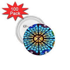 Church Window Stained Glass Church 1 75  Buttons (100 Pack)  by Pakrebo